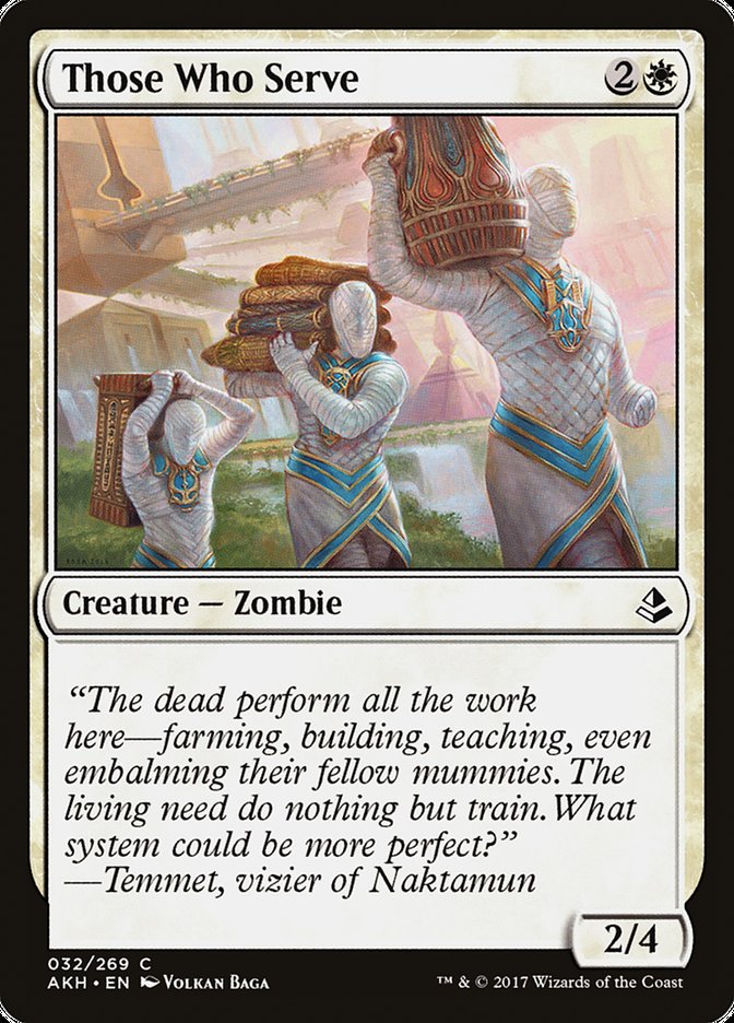 Those Who Serve 32/269 (Amonkhet)  - Foil | Chromatic Games