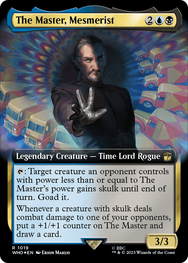 The Master, Mesmerist (Extended Art) (Surge Foil) [Doctor Who] | Chromatic Games