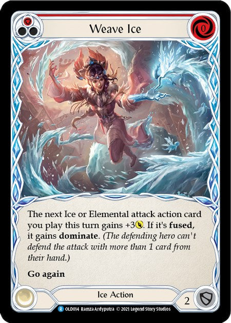 Weave Ice (Red) [OLD014] (Tales of Aria Oldhim Blitz Deck)  1st Edition Normal | Chromatic Games