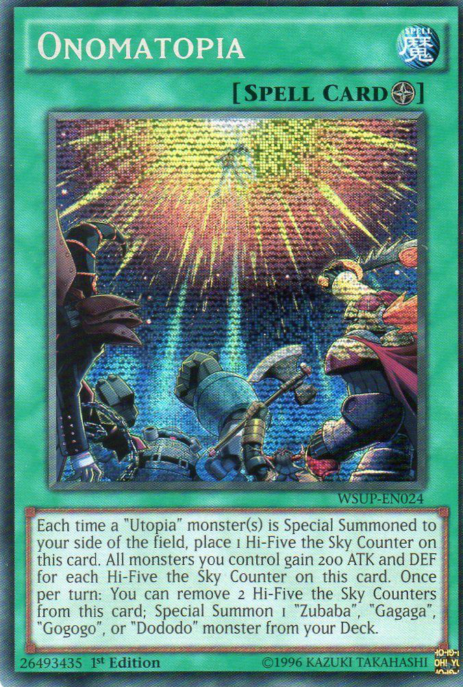 Onomatopia [WSUP-EN024] Secret Rare | Chromatic Games