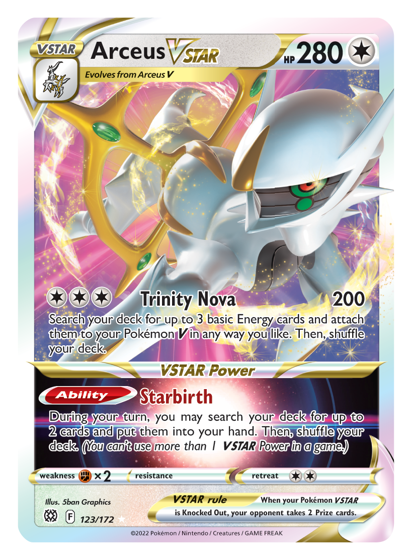 Arceus VSTAR (123/172) (Jumbo Card) [Sword & Shield: Brilliant Stars] | Chromatic Games