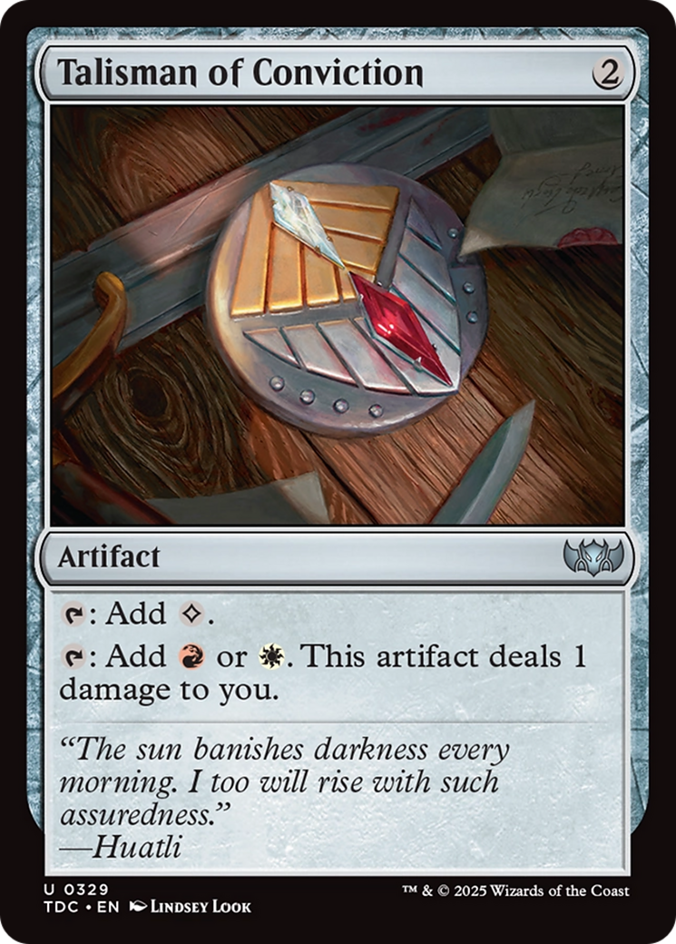 Talisman of Conviction [Tarkir: Dragonstorm Commander] | Chromatic Games