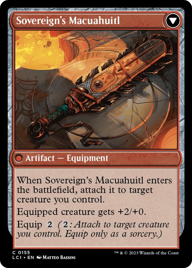 Idol of the Deep King // Sovereign's Macuahuitl [The Lost Caverns of Ixalan] | Chromatic Games