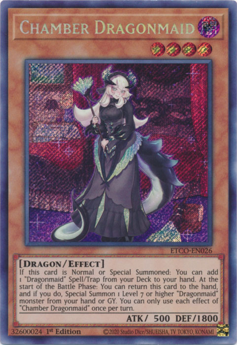 Chamber Dragonmaid [ETCO-EN026] Secret Rare | Chromatic Games