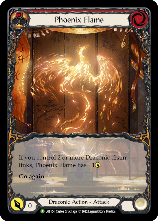 Phoenix Flame [LGS104] (Promo)  Rainbow Foil | Chromatic Games