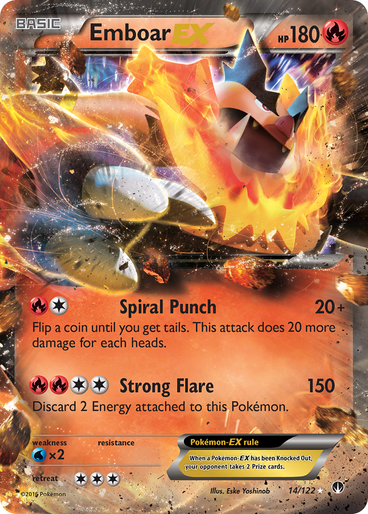 Emboar EX (14/122) [XY: BREAKpoint] | Chromatic Games