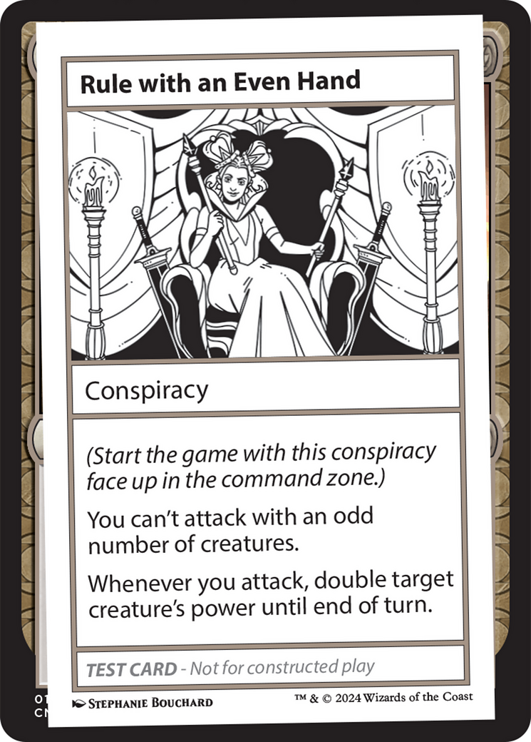 Rule with an Even Hand [Mystery Booster 2 Playtest Cards] | Chromatic Games