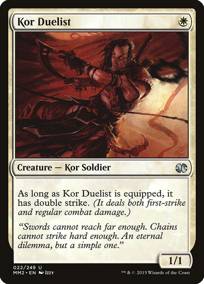 Kor Duelist 22/249 (Modern Masters 2015)  - Foil | Chromatic Games
