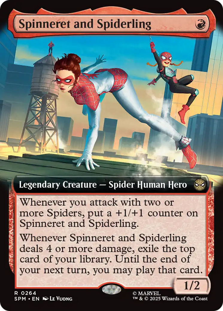 Spinneret and Spiderling (Extended Art) [Marvel's Spider-Man] | Chromatic Games