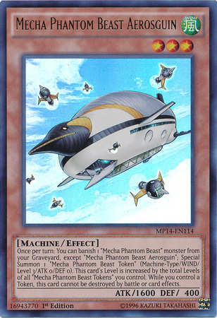 Mecha Phantom Beast Aerosguin [MP14-EN114] Ultra Rare | Chromatic Games