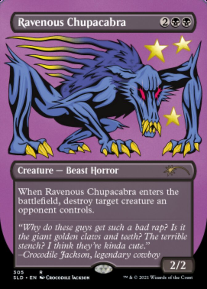 Ravenous Chupacabra (Borderless) (Foil Etched) [Secret Lair Drop Series] | Chromatic Games