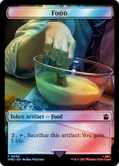 Alien Angel // Food (0058) Double-Sided Token (Surge Foil) [Doctor Who Tokens] | Chromatic Games