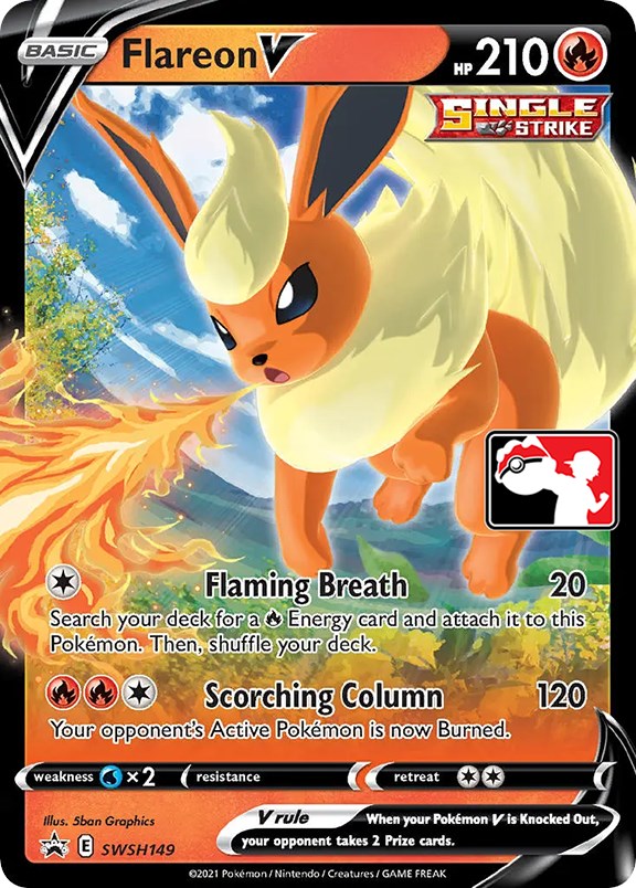 Flareon V (SWSH149) [Prize Pack Series One] | Chromatic Games