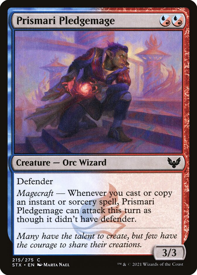 Prismari Pledgemage 215 (Strixhaven: School of Mages)  - Foil | Chromatic Games