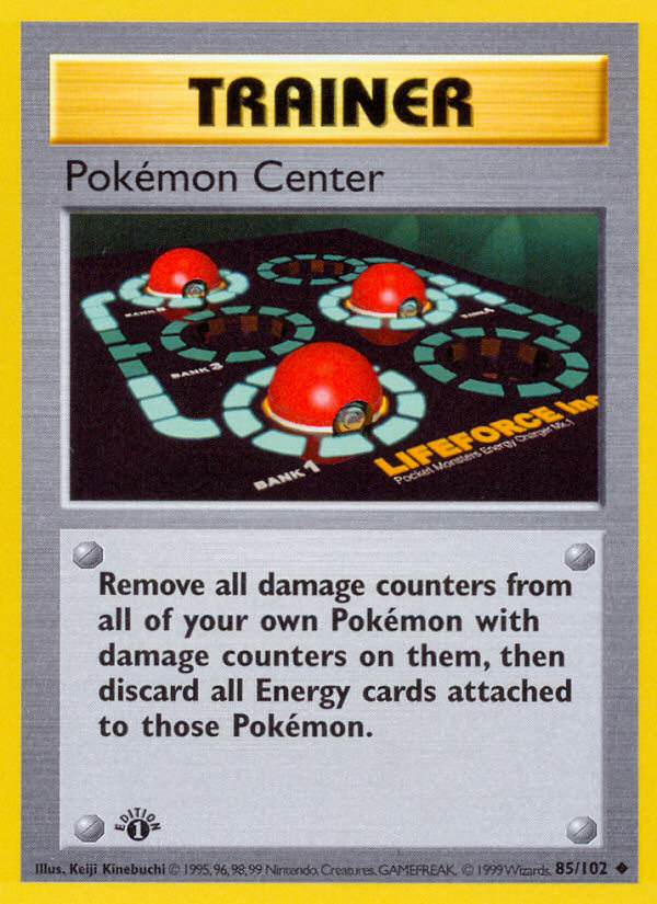 Pokemon Center (85/102) (Shadowless) [Base Set 1st Edition] | Chromatic Games