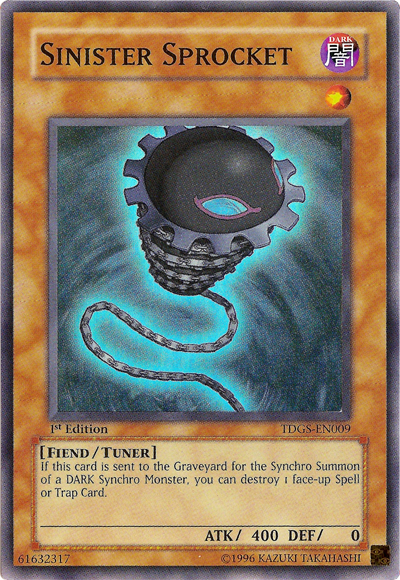 Sinister Sprocket [TDGS-EN009] Super Rare | Chromatic Games