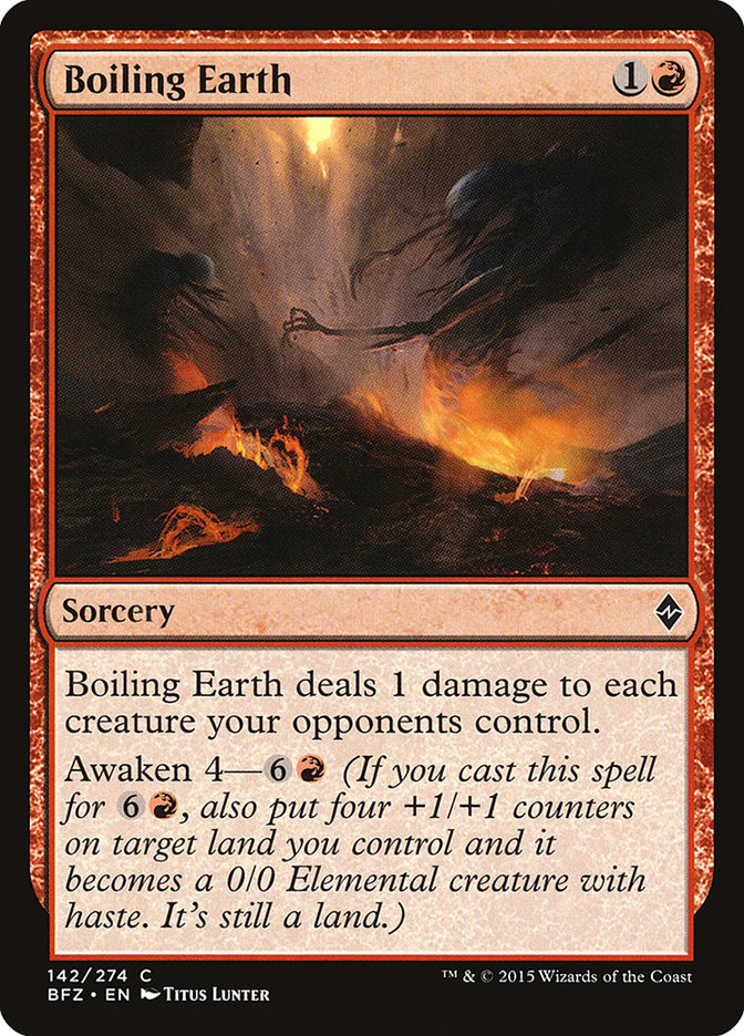 Boiling Earth 142/274 (Battle for Zendikar)  | Chromatic Games
