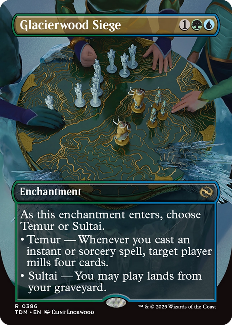 Glacierwood Siege (Borderless) [Tarkir: Dragonstorm] | Chromatic Games