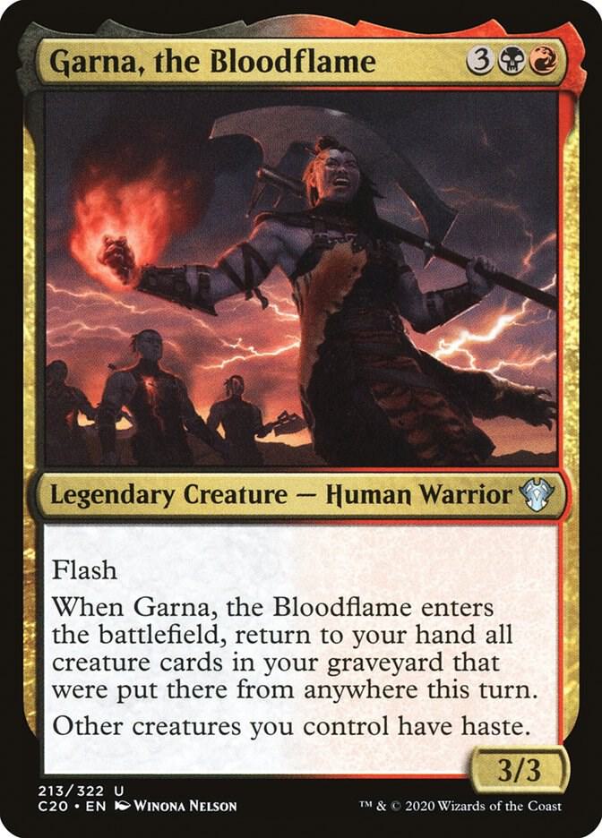 Garna, the Bloodflame 213 (Commander 2020)  | Chromatic Games