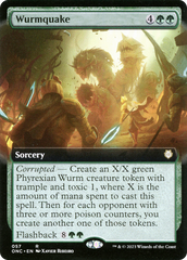 Wurmquake (Extended Art) [Phyrexia: All Will Be One Commander] | Chromatic Games