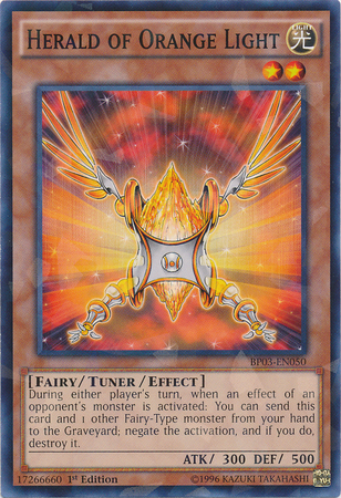 Herald of Orange Light [BP03-EN050] Shatterfoil Rare | Chromatic Games