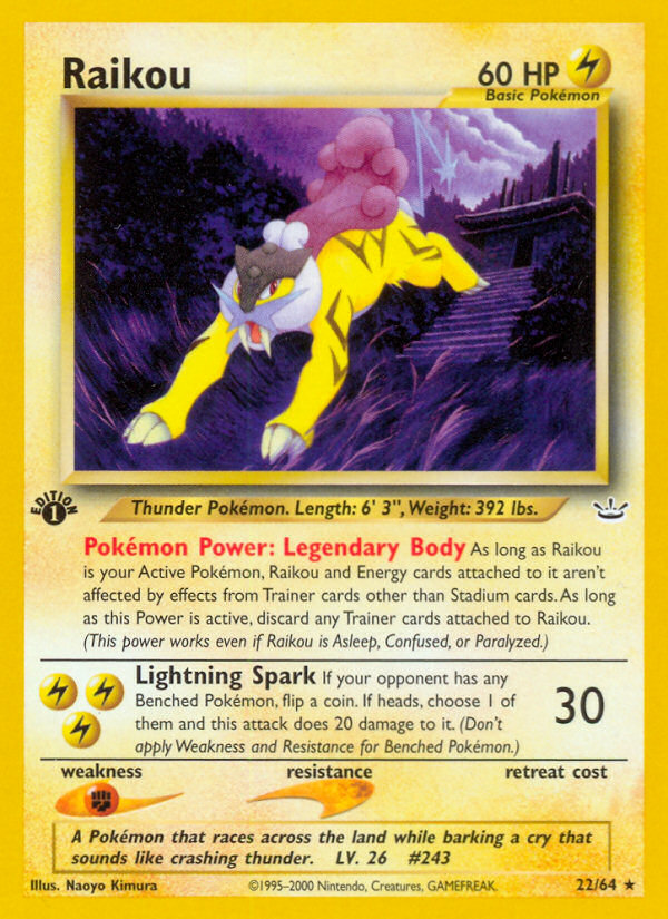 Raikou (22/64) [Neo Revelation 1st Edition] | Chromatic Games