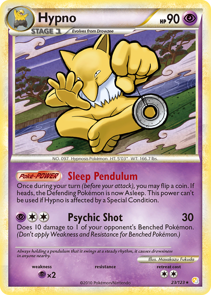 Hypno (23/123) [HeartGold & SoulSilver: Base Set] | Chromatic Games