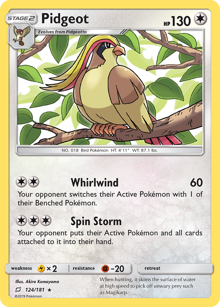 Pidgeot (124/181) [Sun & Moon: Team Up] | Chromatic Games