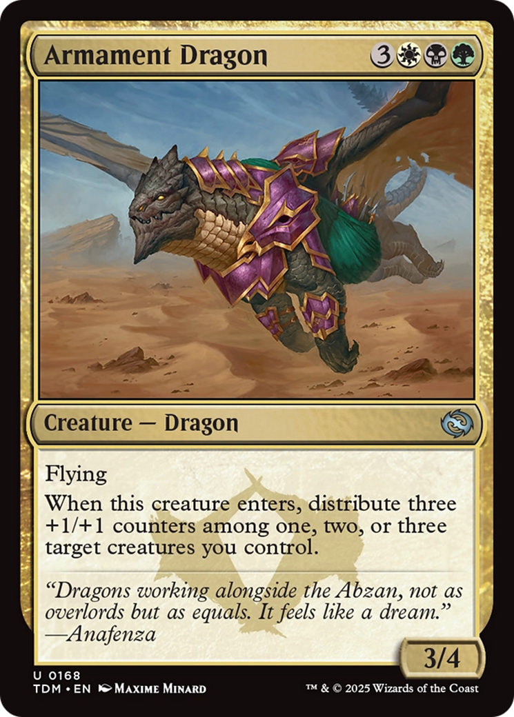 Armament Dragon [Tarkir: Dragonstorm] | Chromatic Games