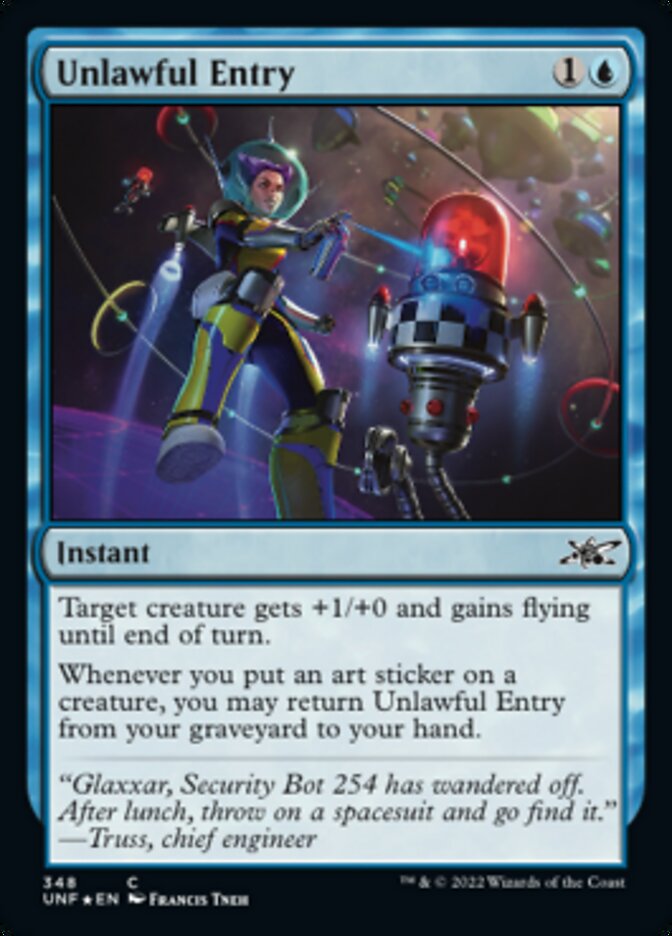 Unlawful Entry (Galaxy Foil) [Unfinity] | Chromatic Games