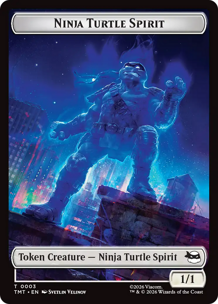 Ninja Turtle Spirit // Food Double-Sided Token [Teenage Mutant Ninja Turtles Tokens] | Chromatic Games