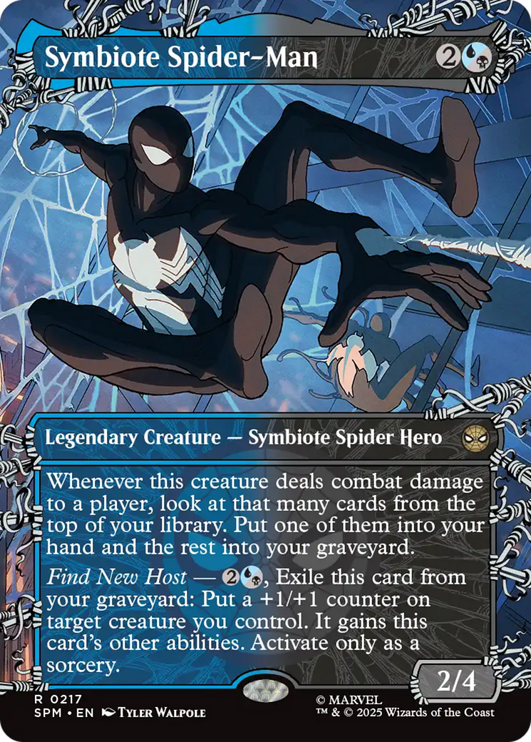 Symbiote Spider-Man (Borderless) [Marvel's Spider-Man] | Chromatic Games