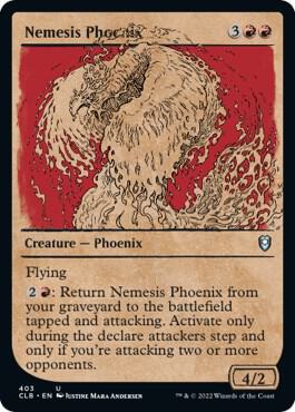 Nemesis Phoenix Showcase 403 (Commander Legends: Battle for Baldur's Gate)  - Foil | Chromatic Games