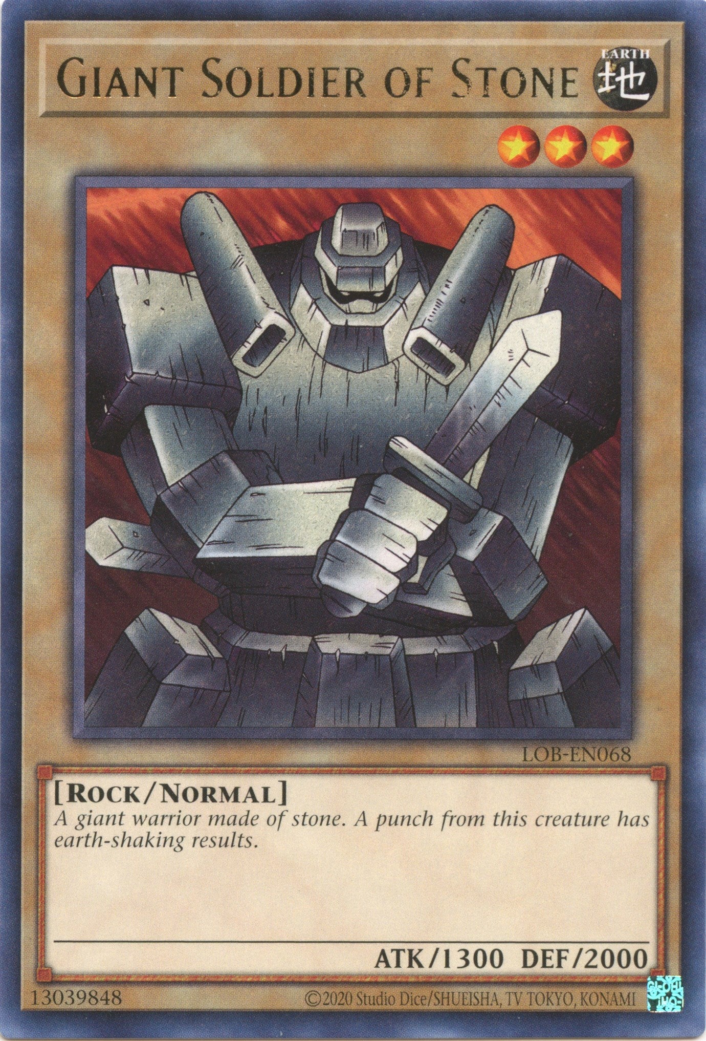 Giant Soldier of Stone (25th Anniversary) [LOB-EN068] Rare | Chromatic Games