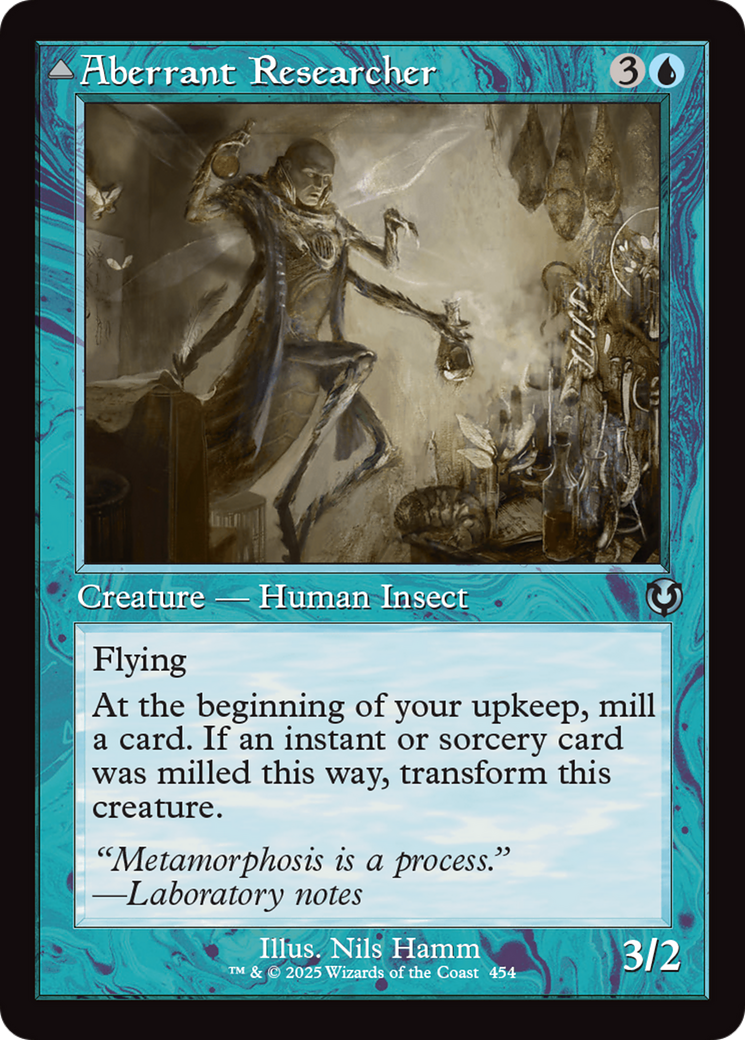 Aberrant Researcher // Perfected Form (Retro Frame) [Innistrad Remastered] | Chromatic Games