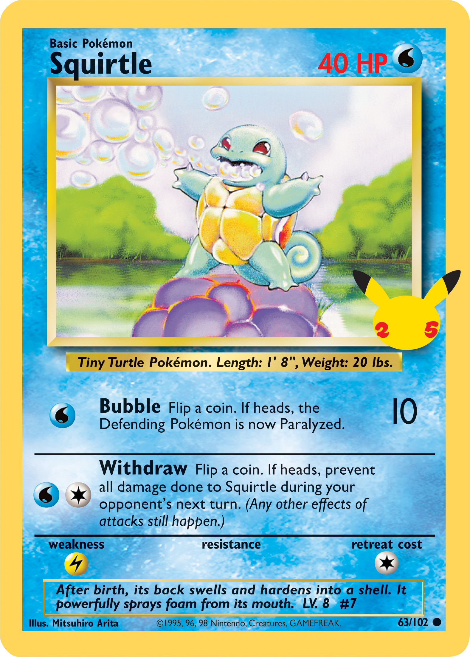 Squirtle (63/102) (Jumbo Card) [First Partner Pack] | Chromatic Games