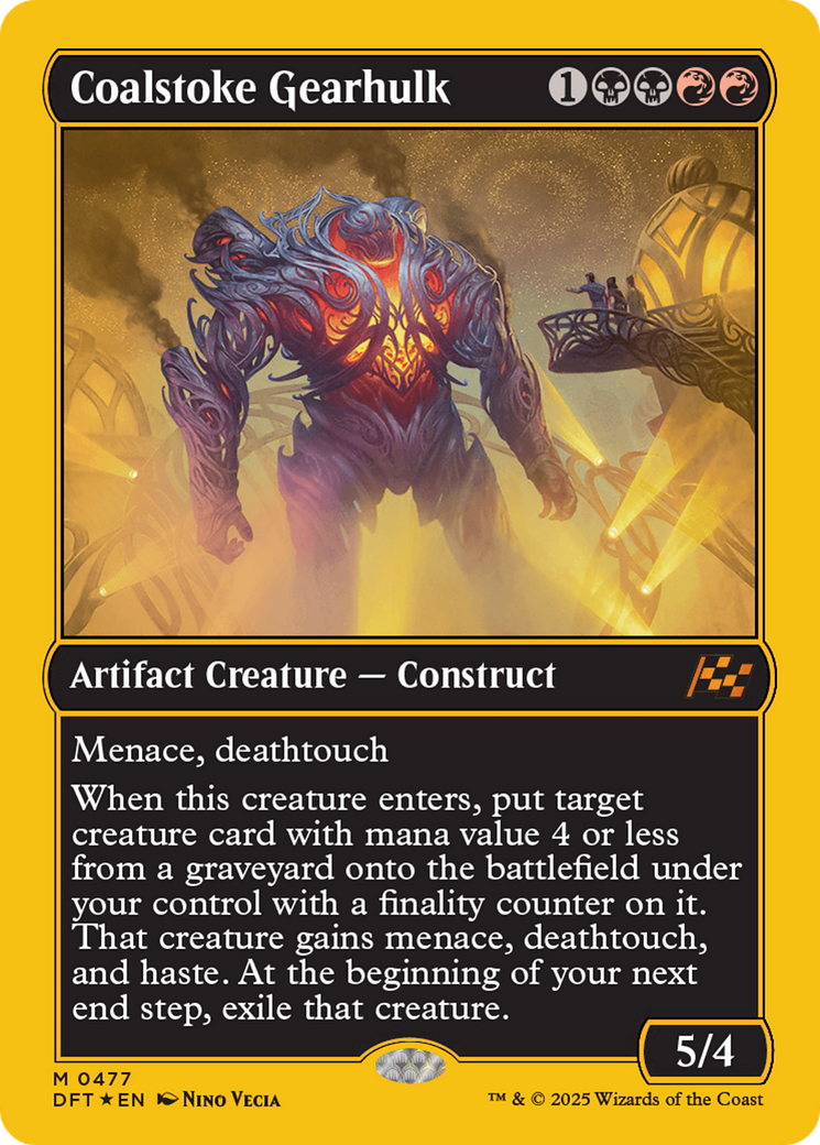 Coalstoke Gearhulk (First-Place Foil) [Aetherdrift] | Chromatic Games