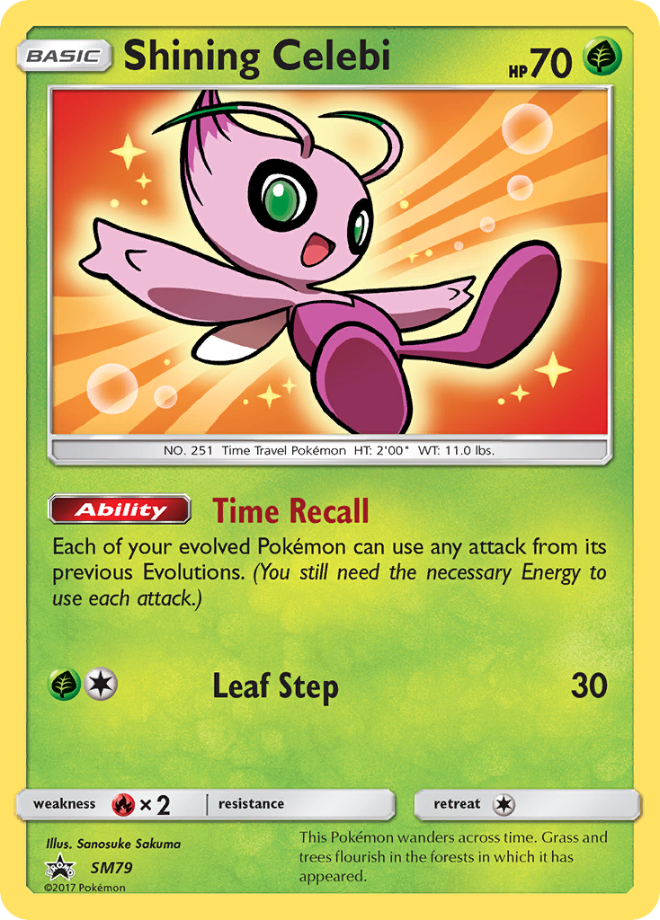 Shining Celebi (SM79) [Sun & Moon: Black Star Promos] | Chromatic Games