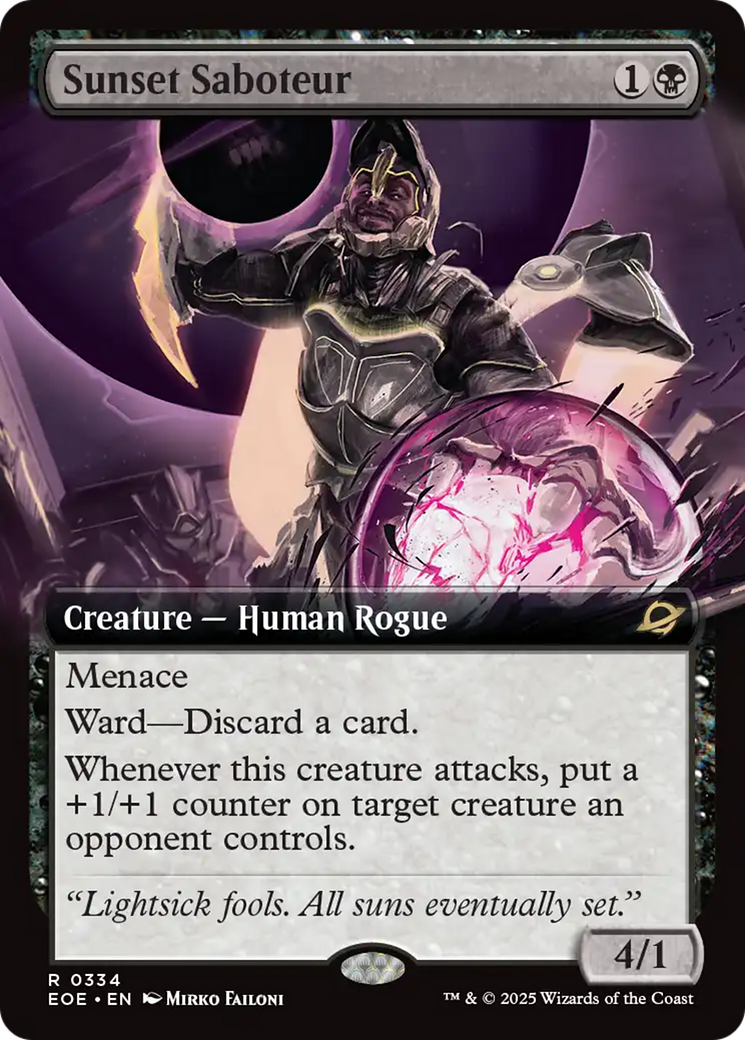 Sunset Saboteur (Extended Art) [Edge of Eternities] | Chromatic Games