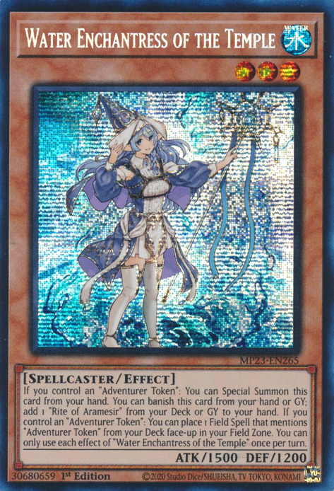 Water Enchantress of the Temple [MP23-EN265] Prismatic Secret Rare | Chromatic Games