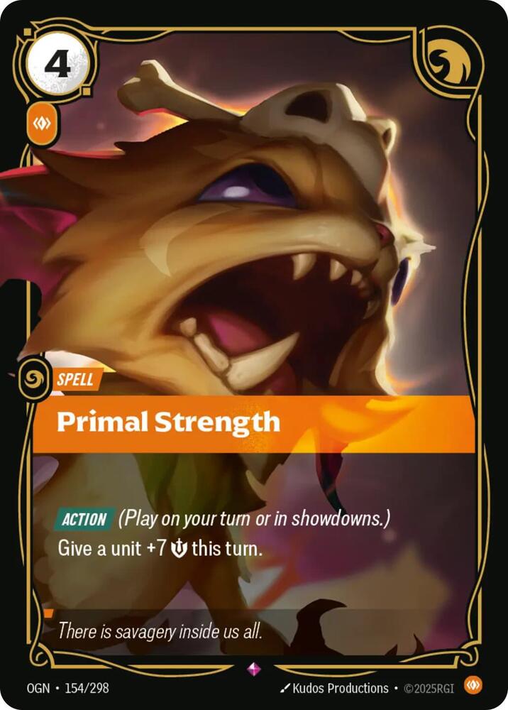 Primal Strength 154/298 (Origins)  - Foil | Chromatic Games