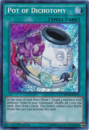 Pot of Dichotomy [MP14-EN172] Secret Rare | Chromatic Games