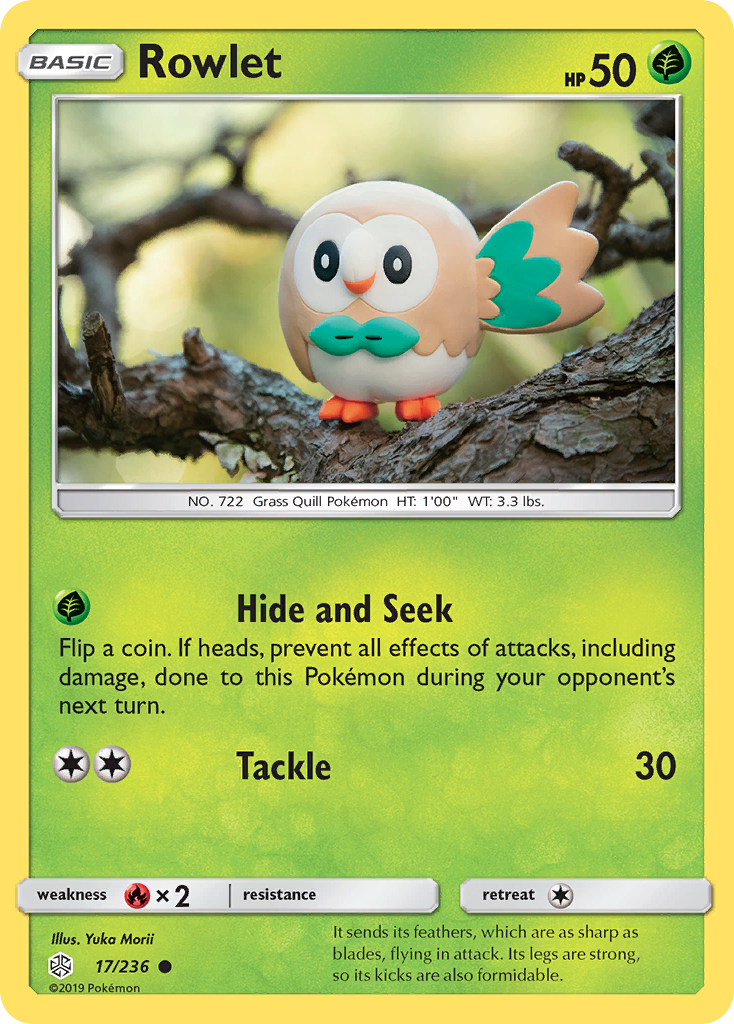 Rowlet (17/236) [Sun & Moon: Cosmic Eclipse] | Chromatic Games