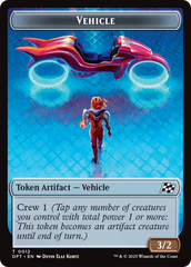 Emblem - Chandra, Spark Hunter // Vehicle Double-Sided Token [Aetherdrift Tokens] | Chromatic Games