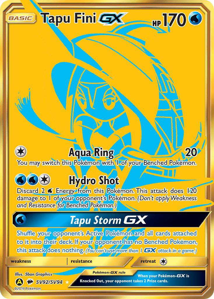 Tapu Fini GX (SV92/SV94) [Sun & Moon: Hidden Fates - Shiny Vault] | Chromatic Games