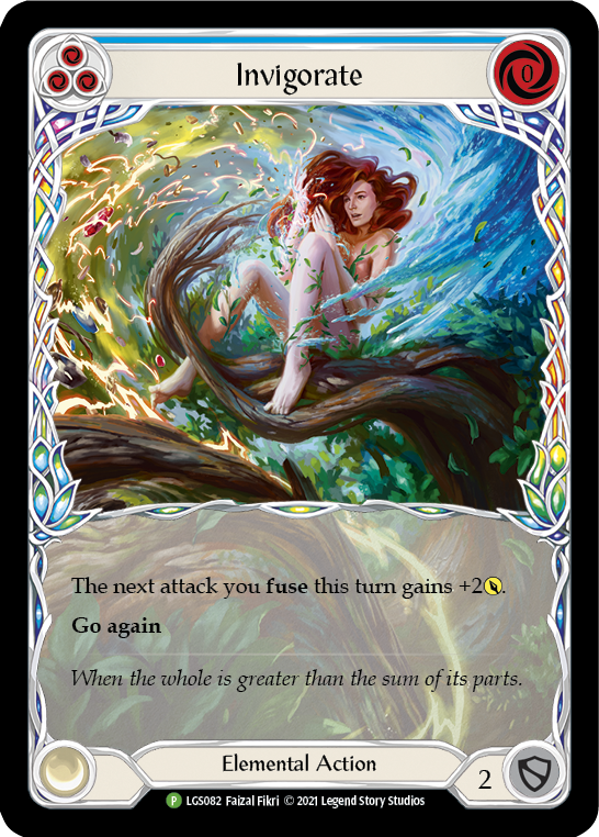 Invigorate (Blue) [LGS082] (Promo)  Rainbow Foil | Chromatic Games