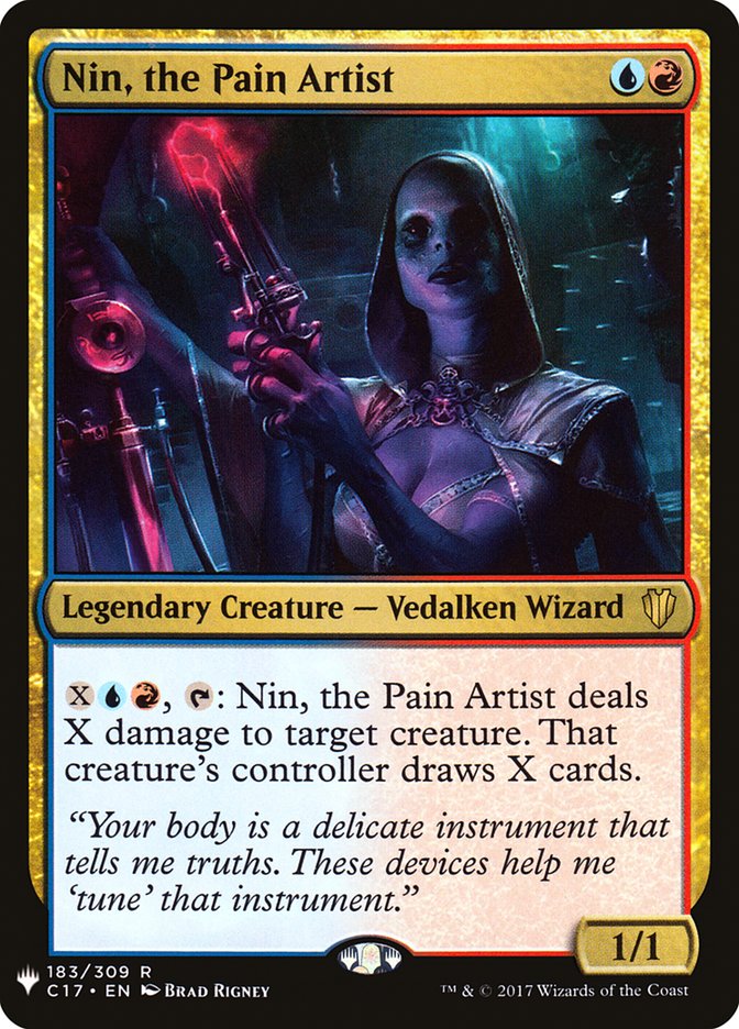 Nin, the Pain Artist [The List] | Chromatic Games