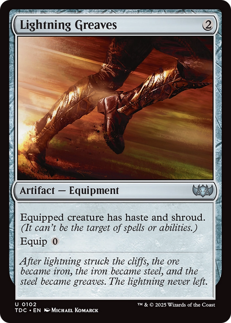 Lightning Greaves [Tarkir: Dragonstorm Commander] | Chromatic Games