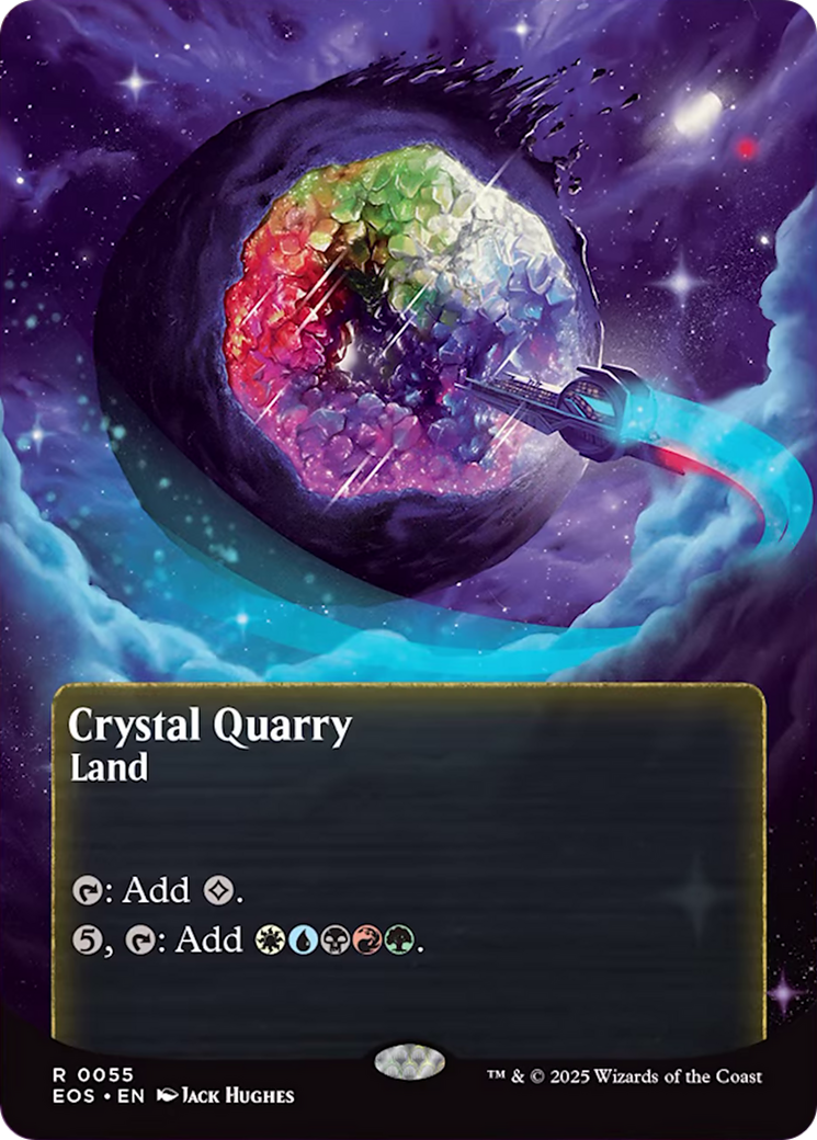Crystal Quarry (0055) (Borderless) [Edge of Eternities: Stellar Sights] | Chromatic Games