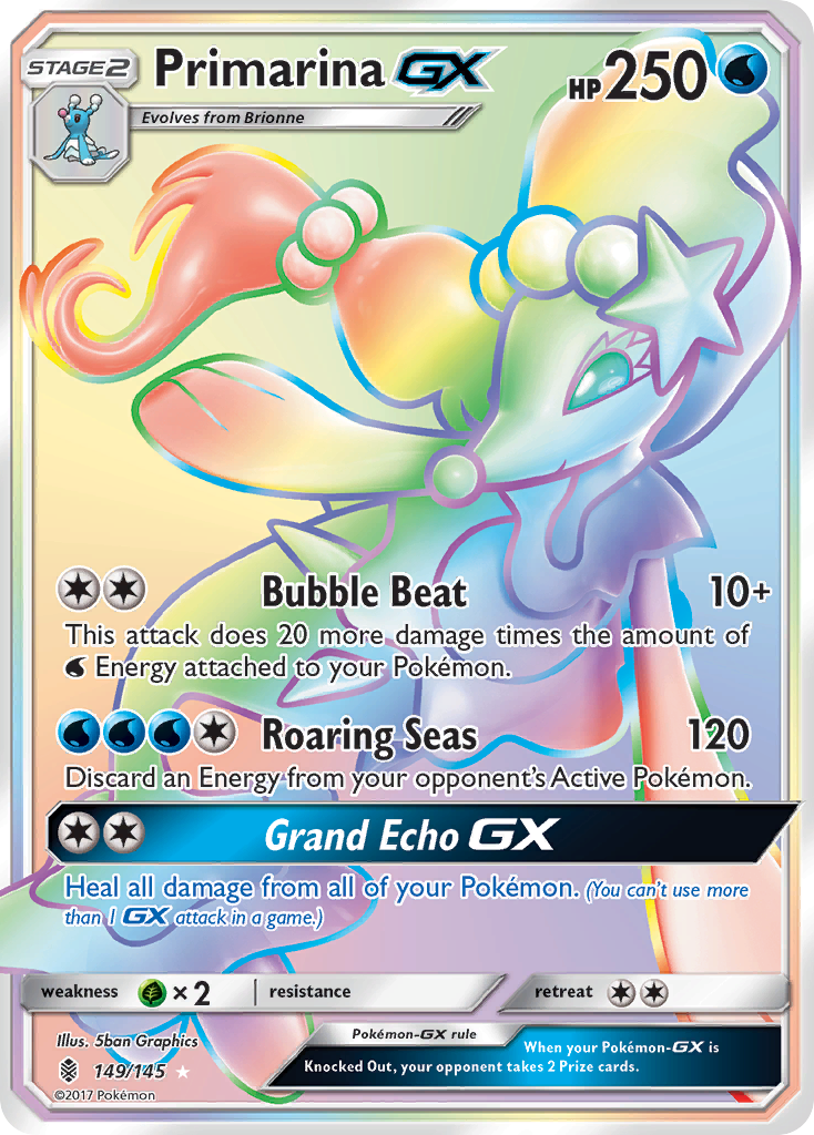 Primarina GX (149/145) [Sun & Moon: Guardians Rising] | Chromatic Games